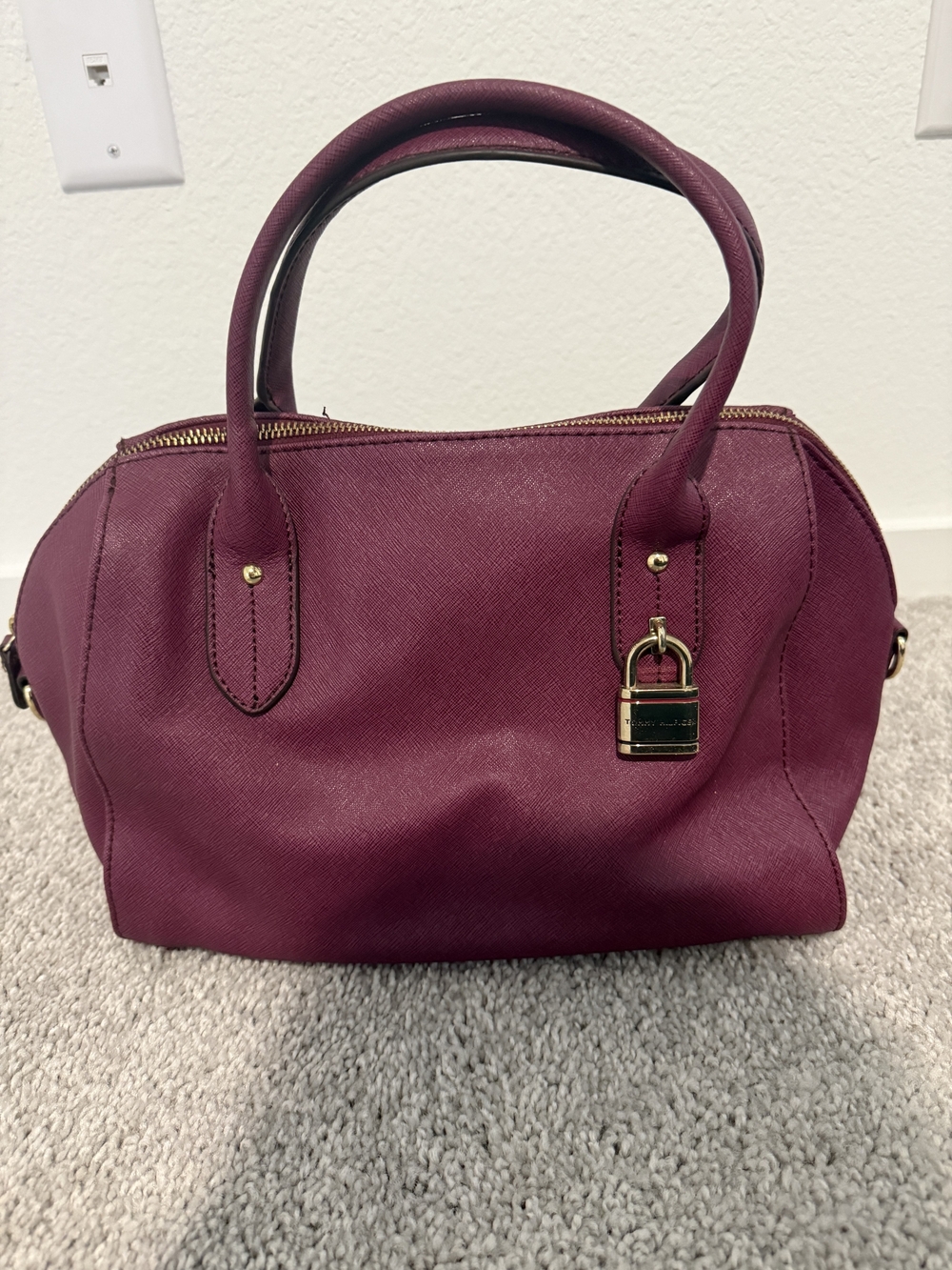 Women's TOMMY HILFIGER Satchel Bag in Deep Plum